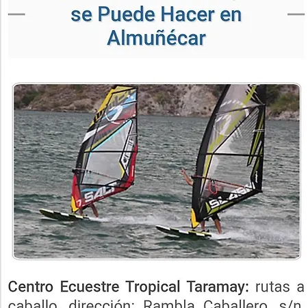 Escapada romantica con vistas al mar y a la ciudad en Almunecar Granada España Apartamento *